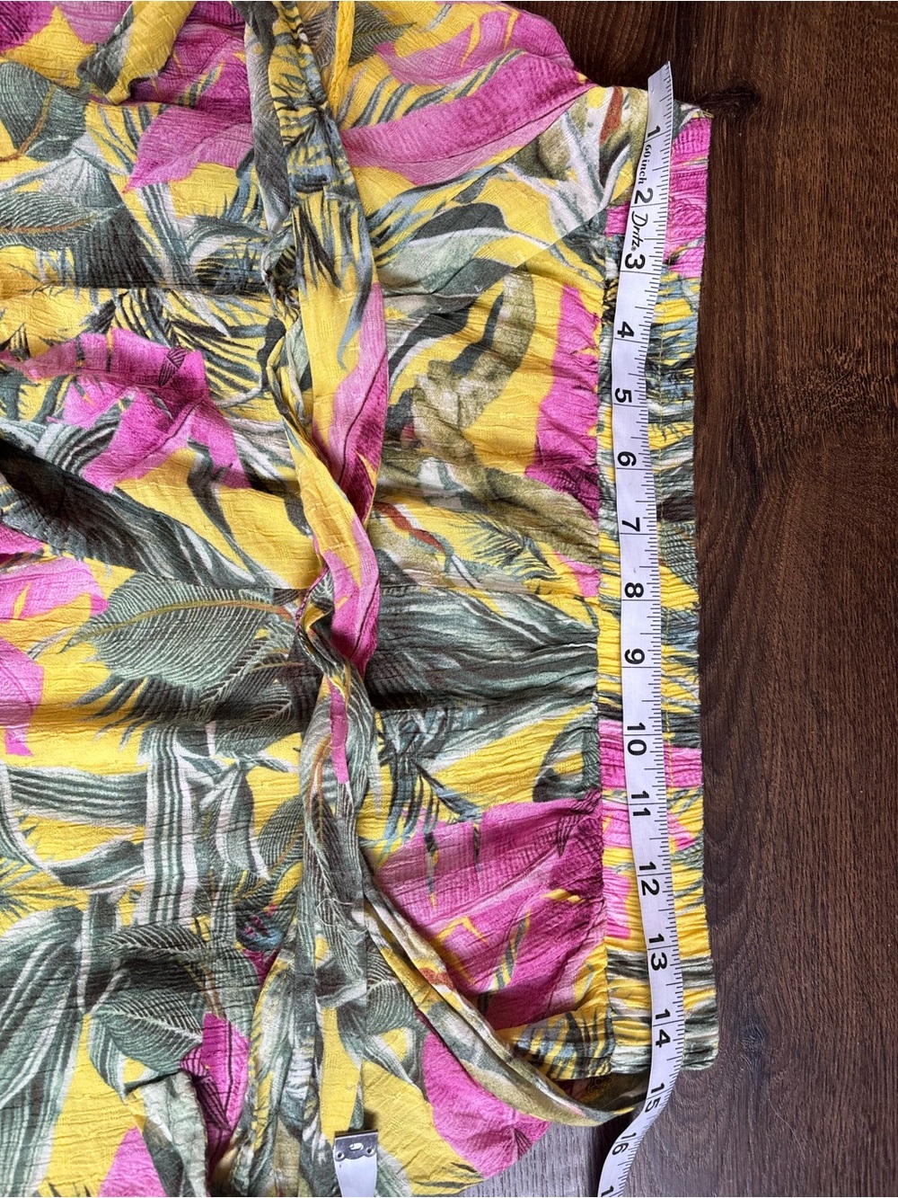 Cynthia Rowley Tropical Wrap Skort Shorts Medium 100% Rayon - Picture 7 of 10